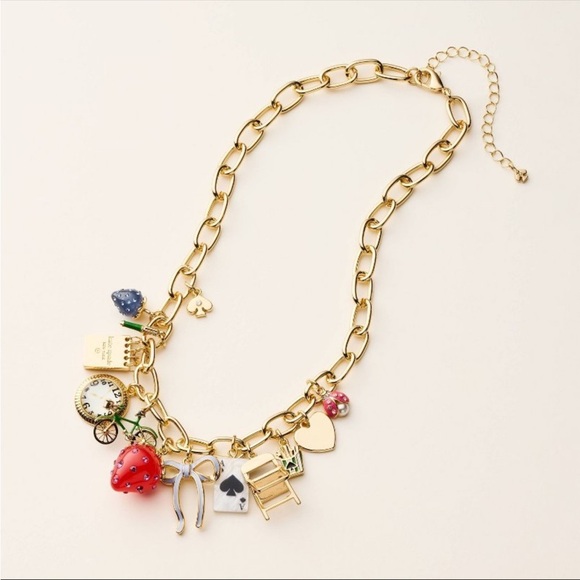 Kate Spade NY X Target Limited Edition Chunky Charm Statement Necklace - Picture 1 of 5